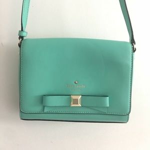 Kate Spade bright turquoise medium size purse