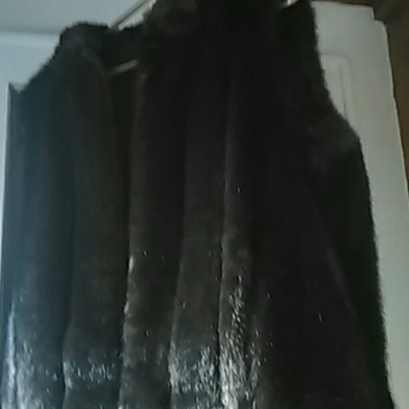 Reversible faux mink jacket, ladies small, - Picture 2 of 4