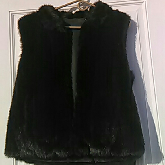Reversible faux mink jacket, ladies small, - Picture 3 of 4