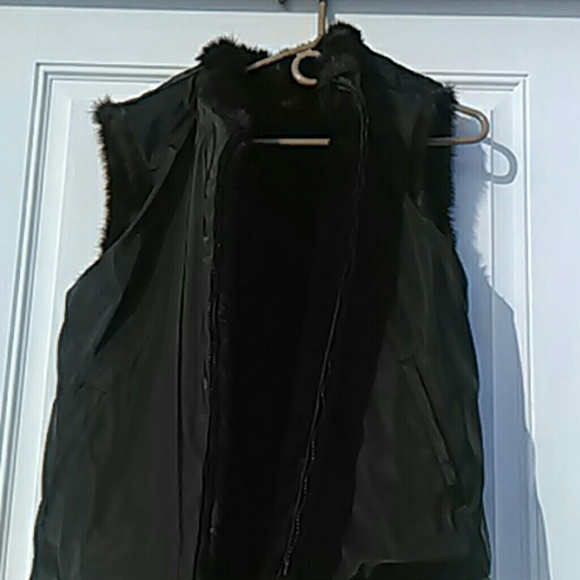 Reversible faux mink jacket, ladies small, - Picture 4 of 4
