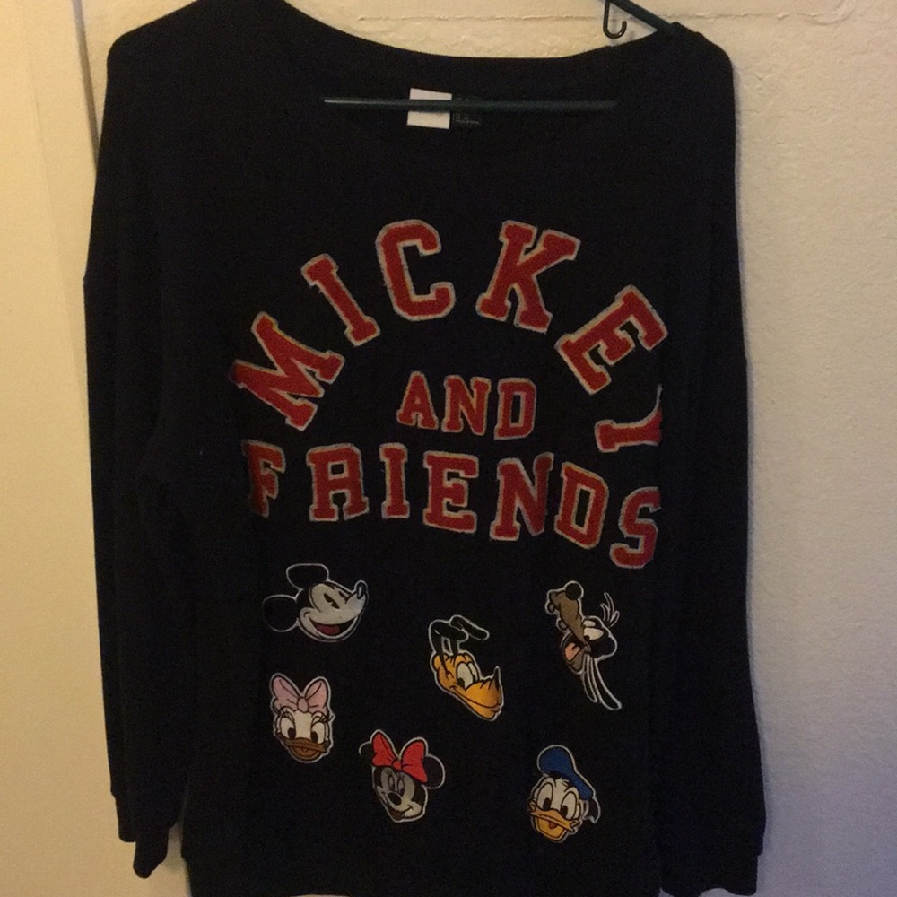 Mickey and friends sweatshirt with patches