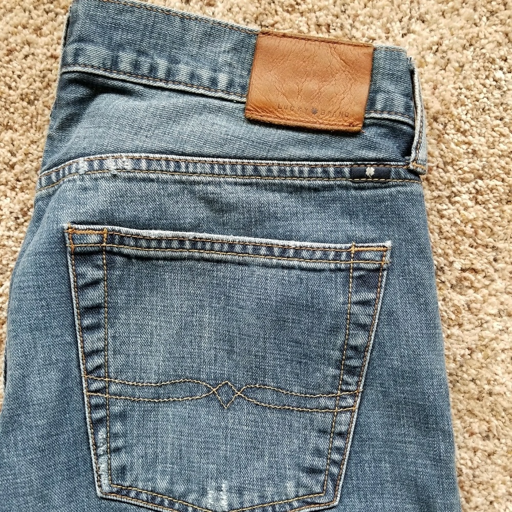 Lucky brand relaxed straight jeans
