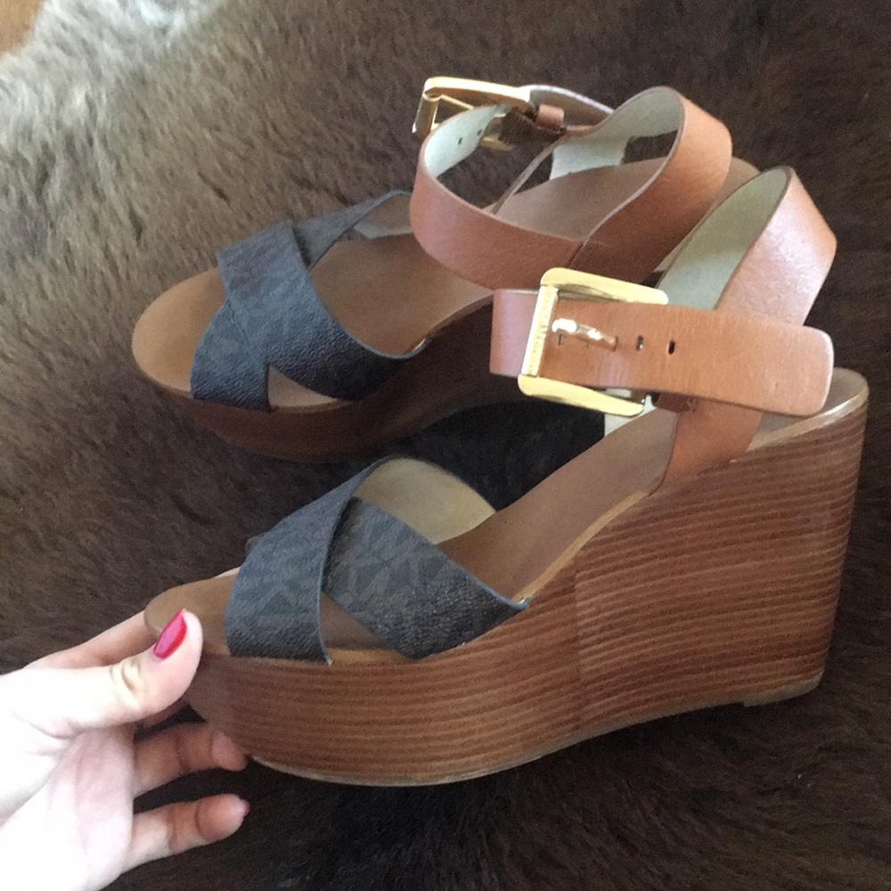 Michael Kors Platform Wedges, Size 7M