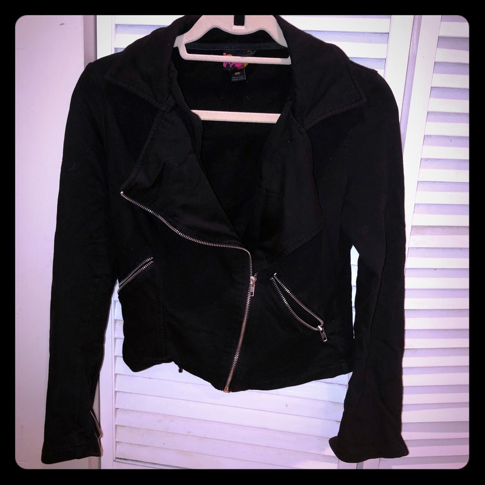 Forever 21 Cotton Motorcycle Jacket