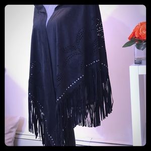 Faux Suede Laser Cut Wrap