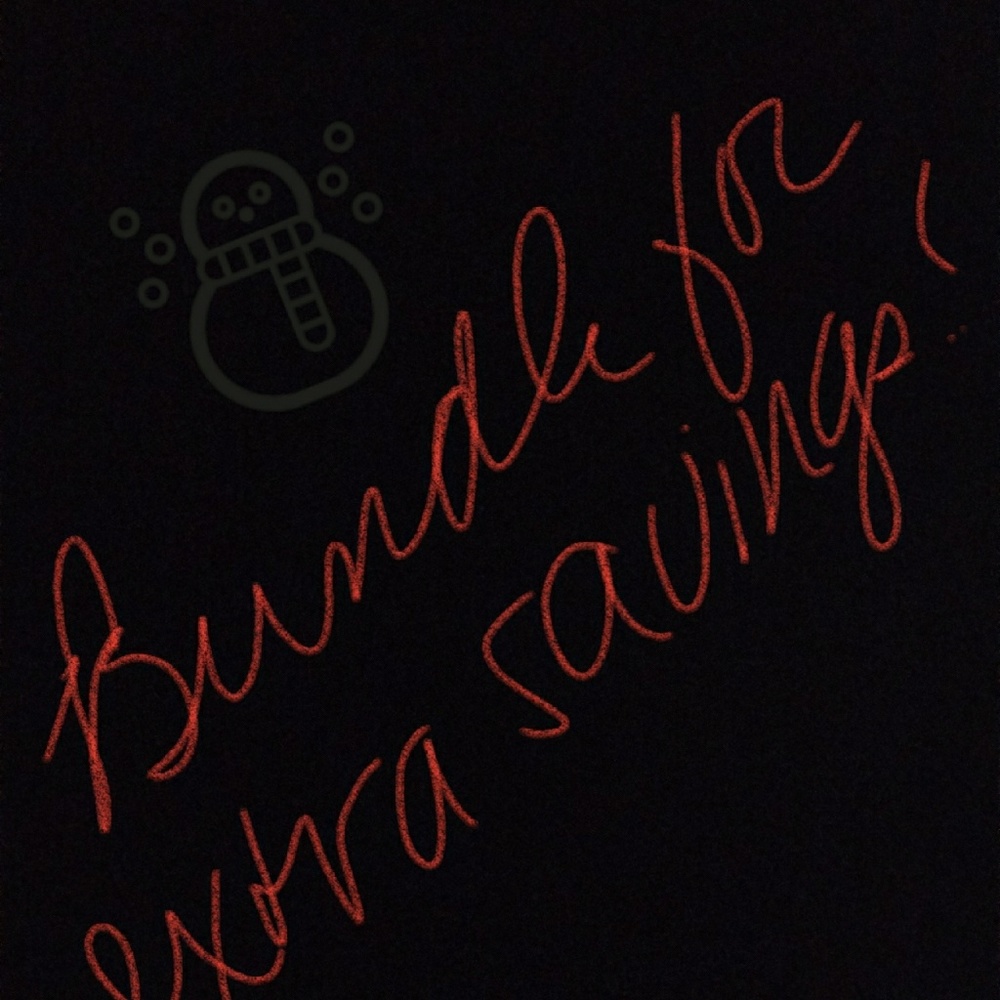 Bundle for an extra savings!!!!!