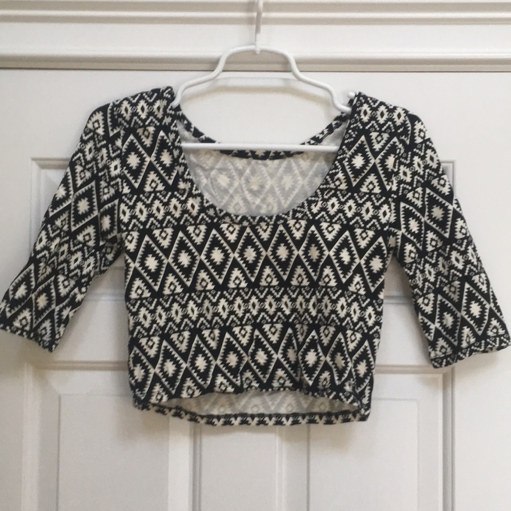 Geometric crop top
