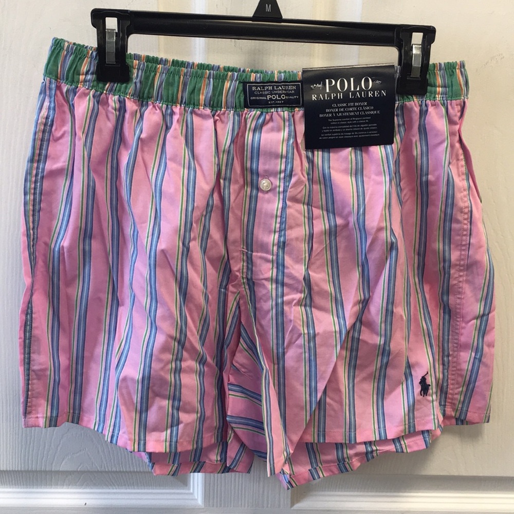 Men's RALPH LAUREN Pink Underwear Boxers SZ M