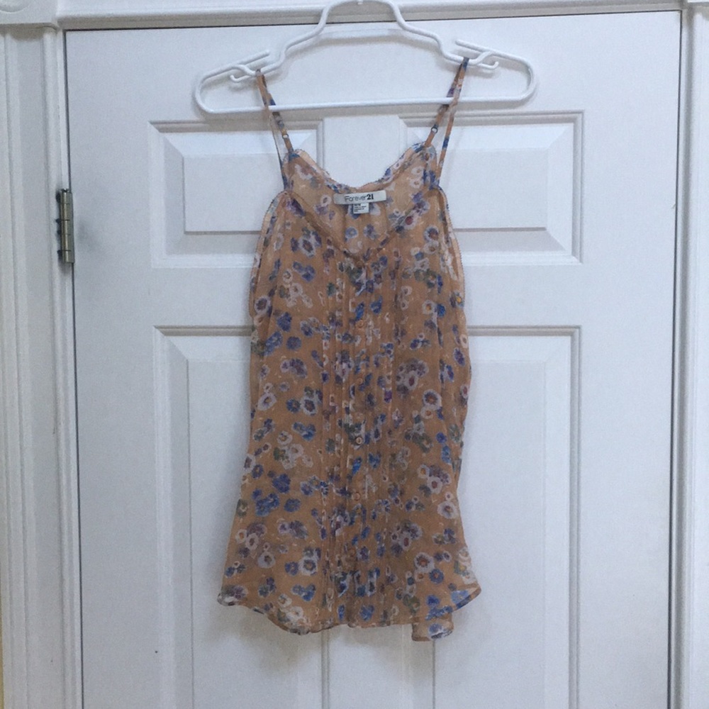 Floral chiffon blouse