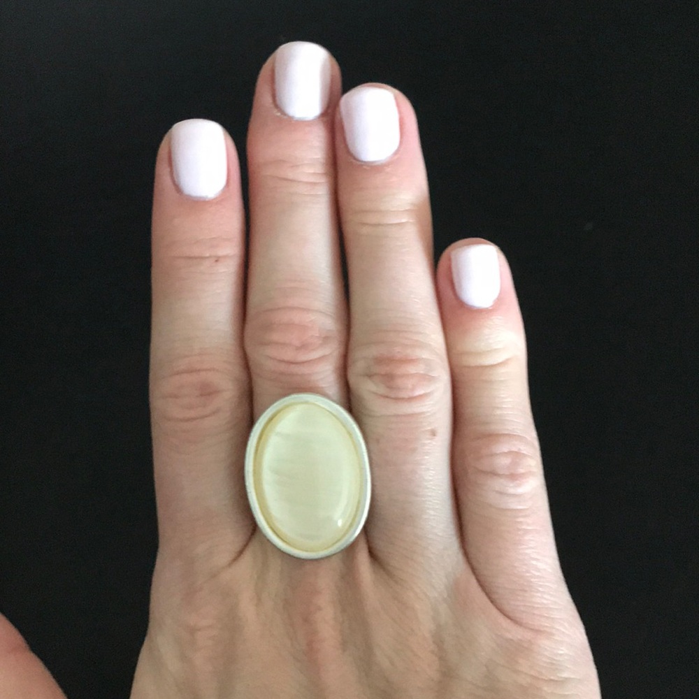 Ivory Stone Ring