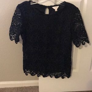 Black lace blouse. Never worn!