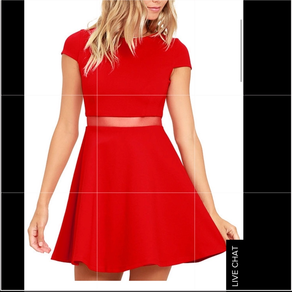 Lulus Red Skater Dress!