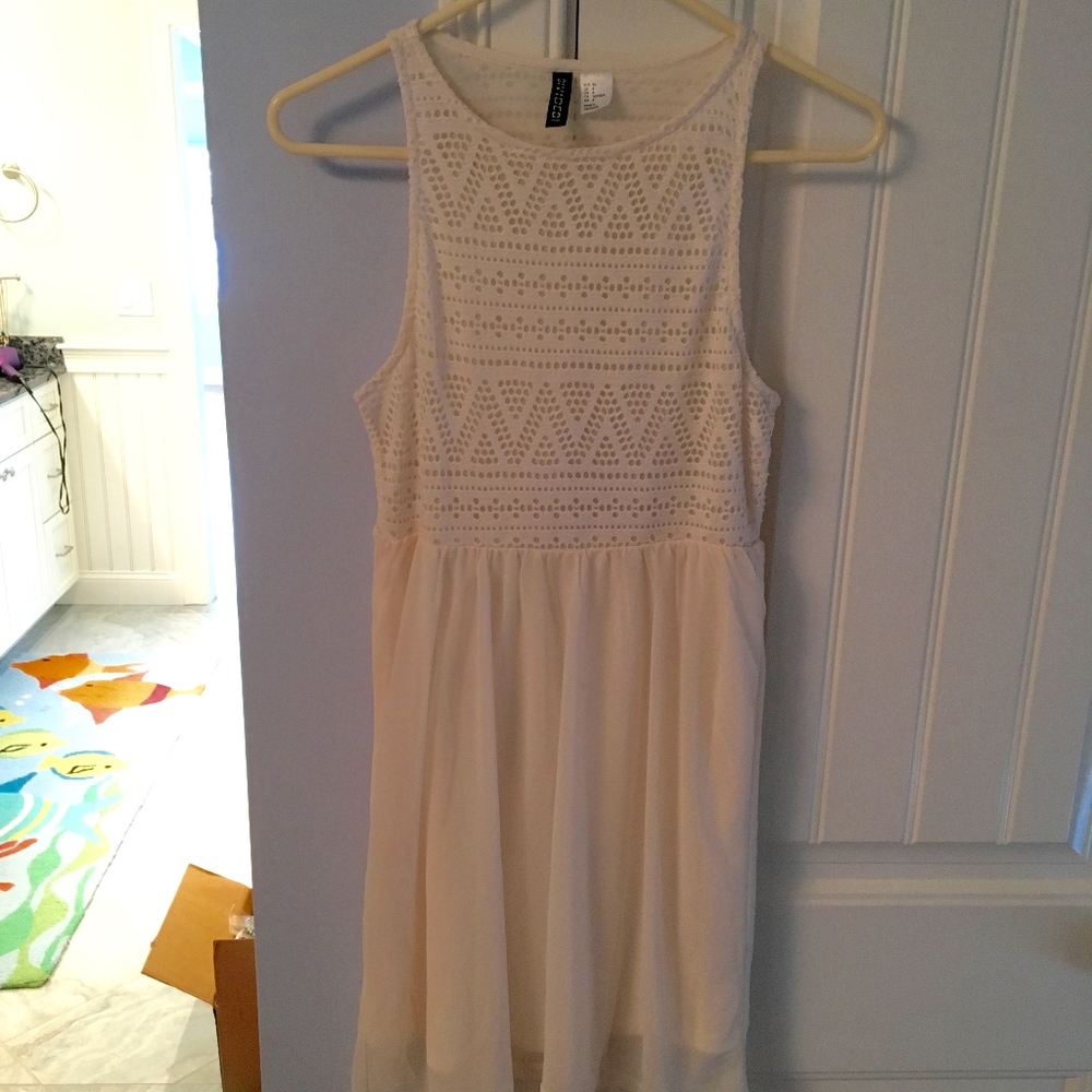 White Layered Dress by H&M Size 4