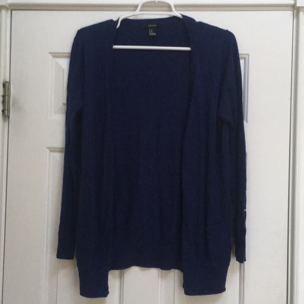 Navy cardigan