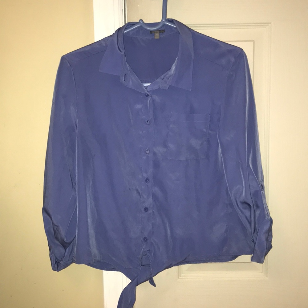 Light blue button down shirt