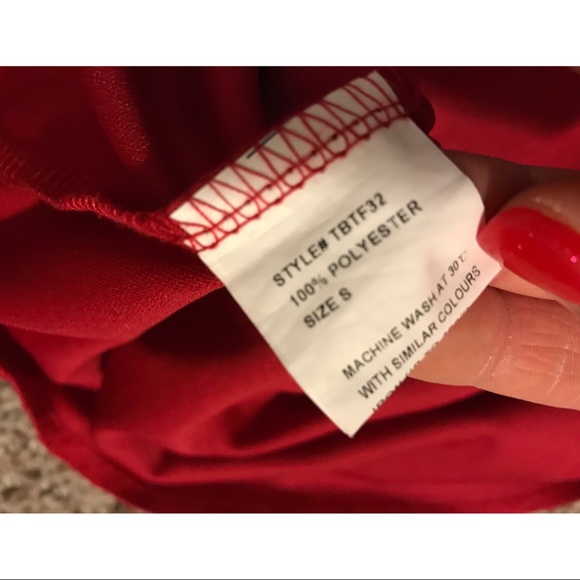 🎉HP!🎉SIZE S Tobi Burgundy Red Square One Tank Casual Dress - Picture 8 of 8