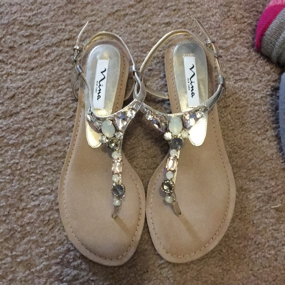 Nina New York multi stone sandals