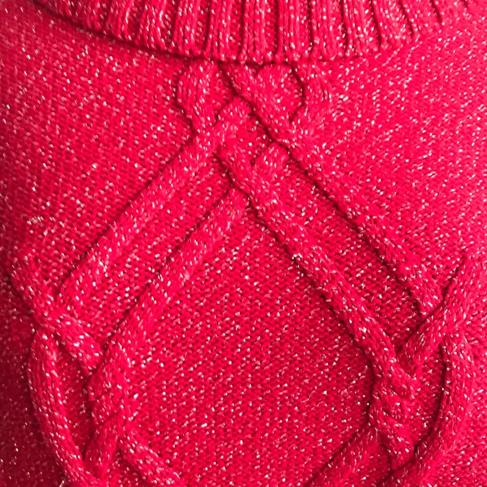Red sparkle sweater sz L