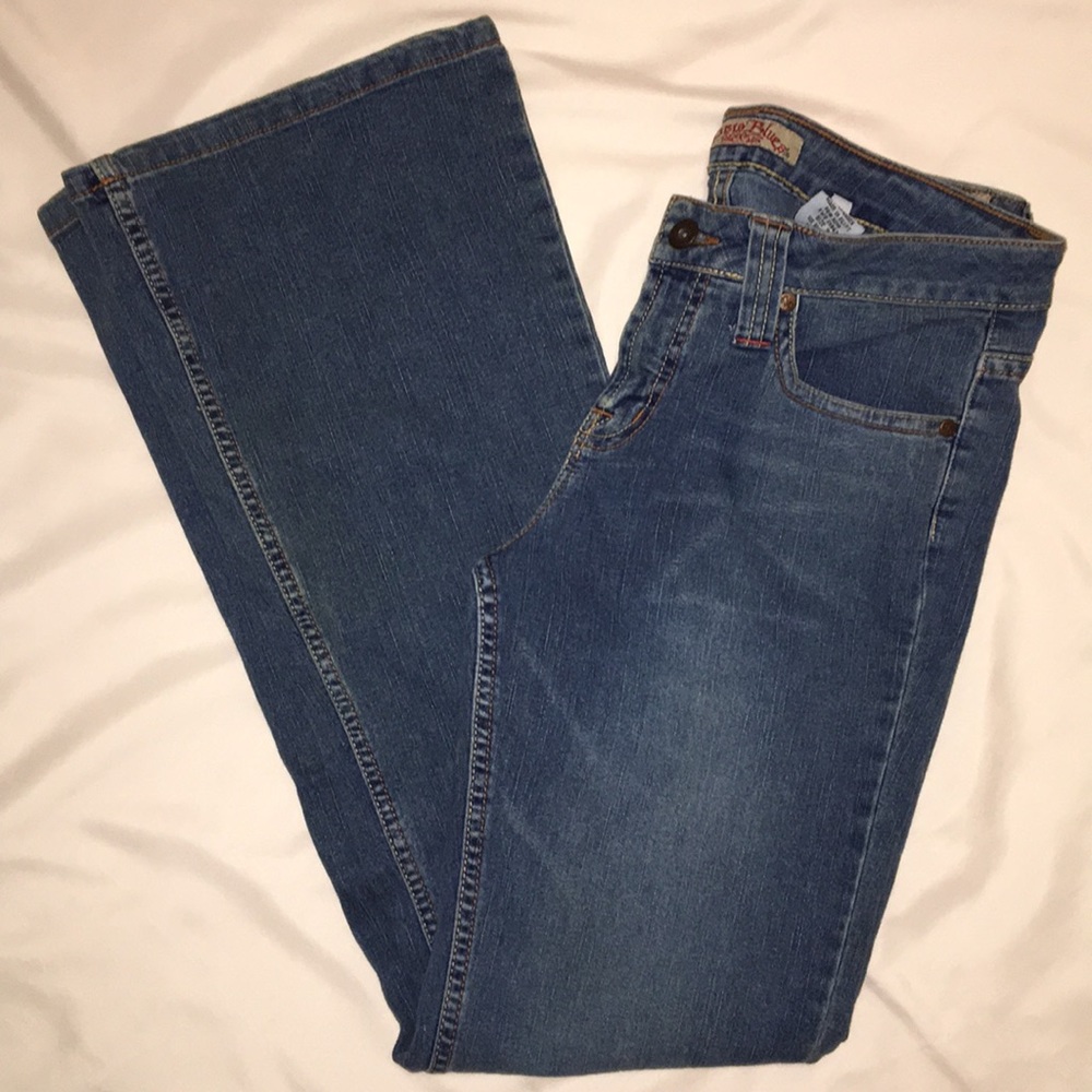 Paris Blues washed denim Sz 9 Jeans flare Mint