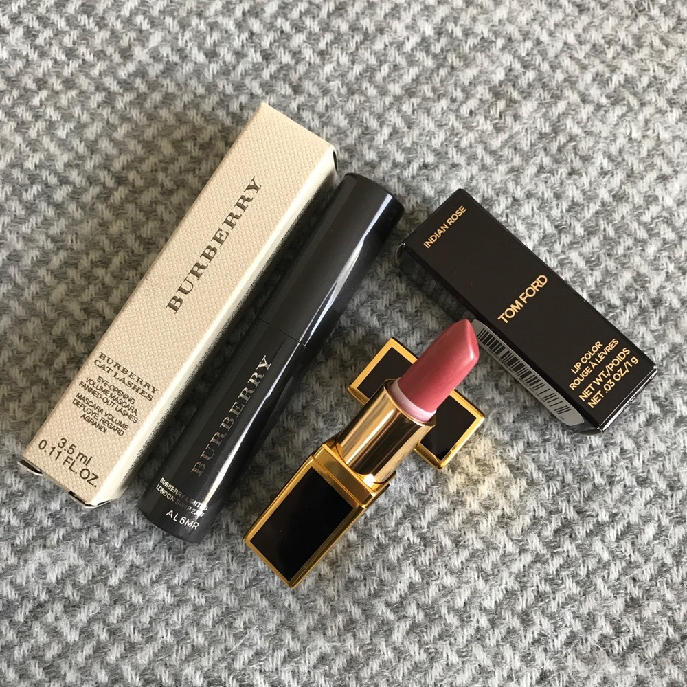 Tom Ford Lipstick Mini + Burberry Mascara Mini 😍