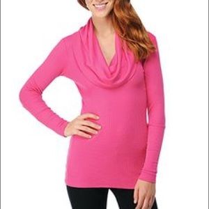 Splendid cowl neck waffle knit tunic