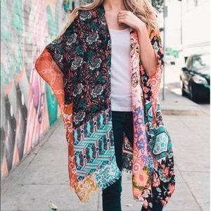 Blue Floral Kimono
