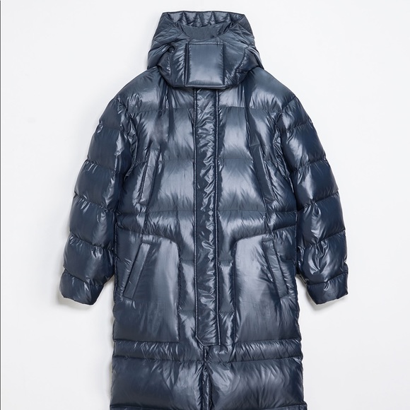 🌷NWT Long quilted feather down coat - Picture 2 of 3