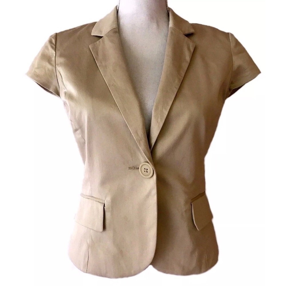 Express Design Studio Blazer Top Vest One Button