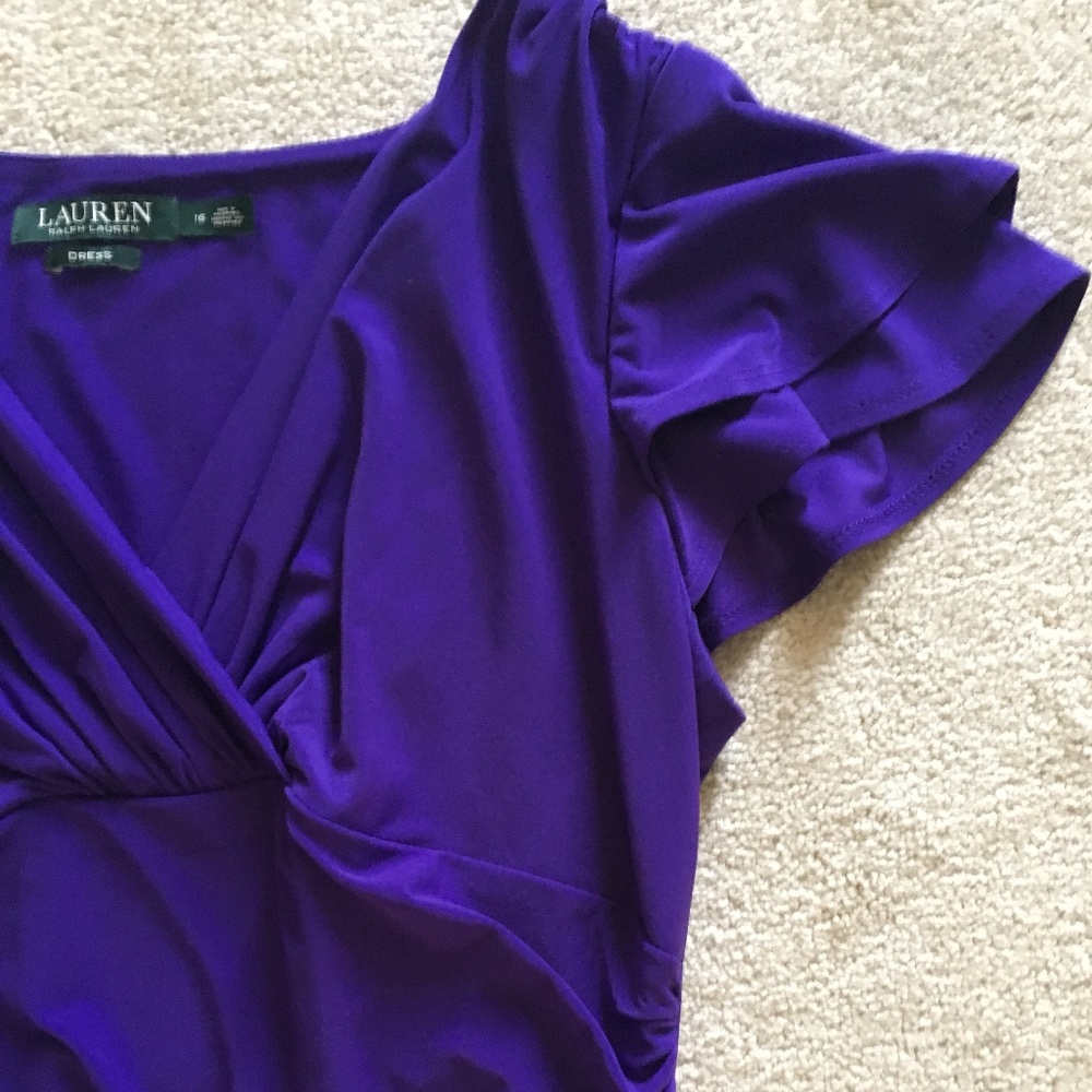 WORN ONCE! Ralph Lauren Purple Flirty Dress