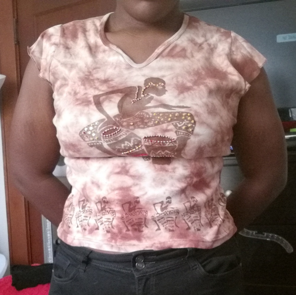 Afrocentric crop top