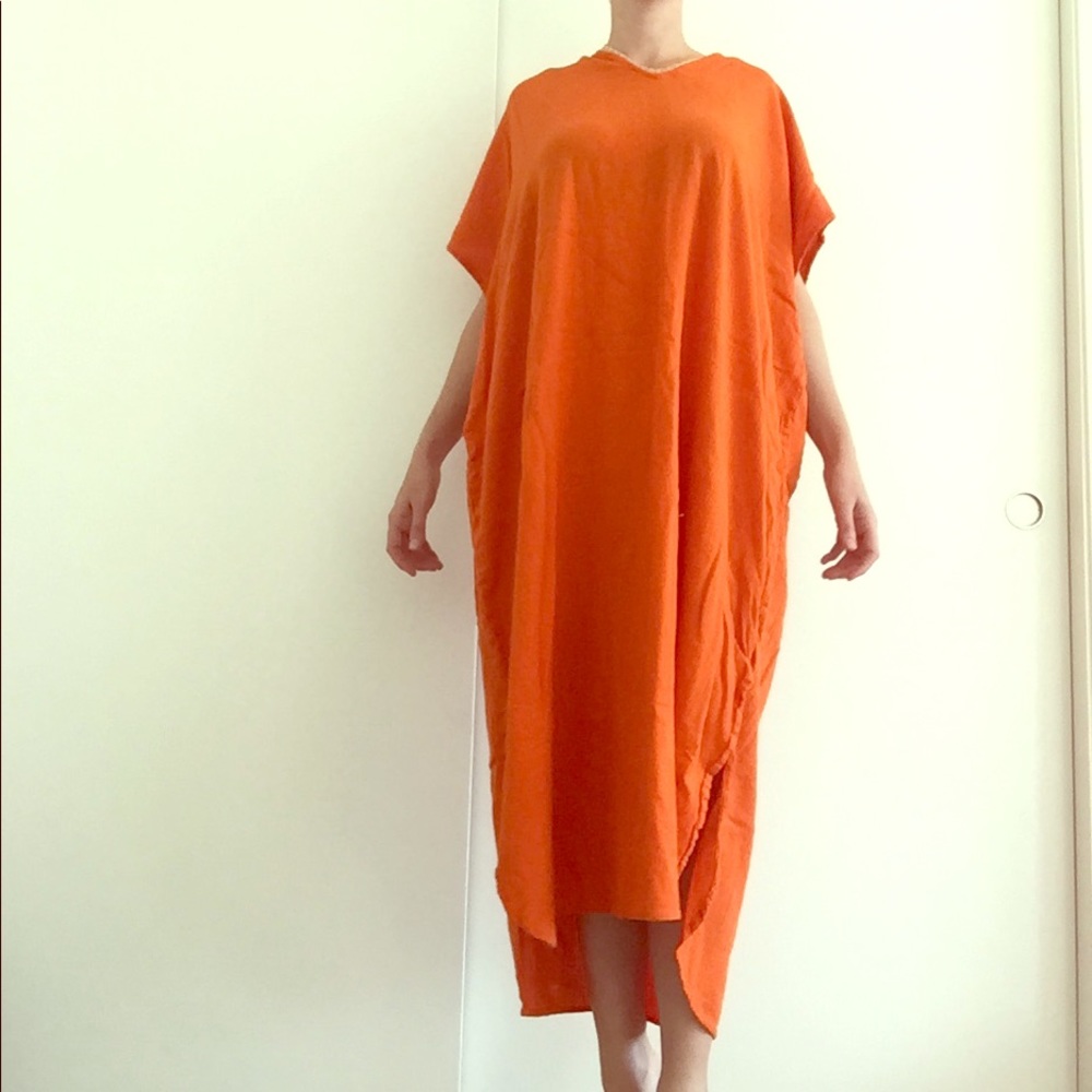 Mystic Aura Muumuu Dress bright orange