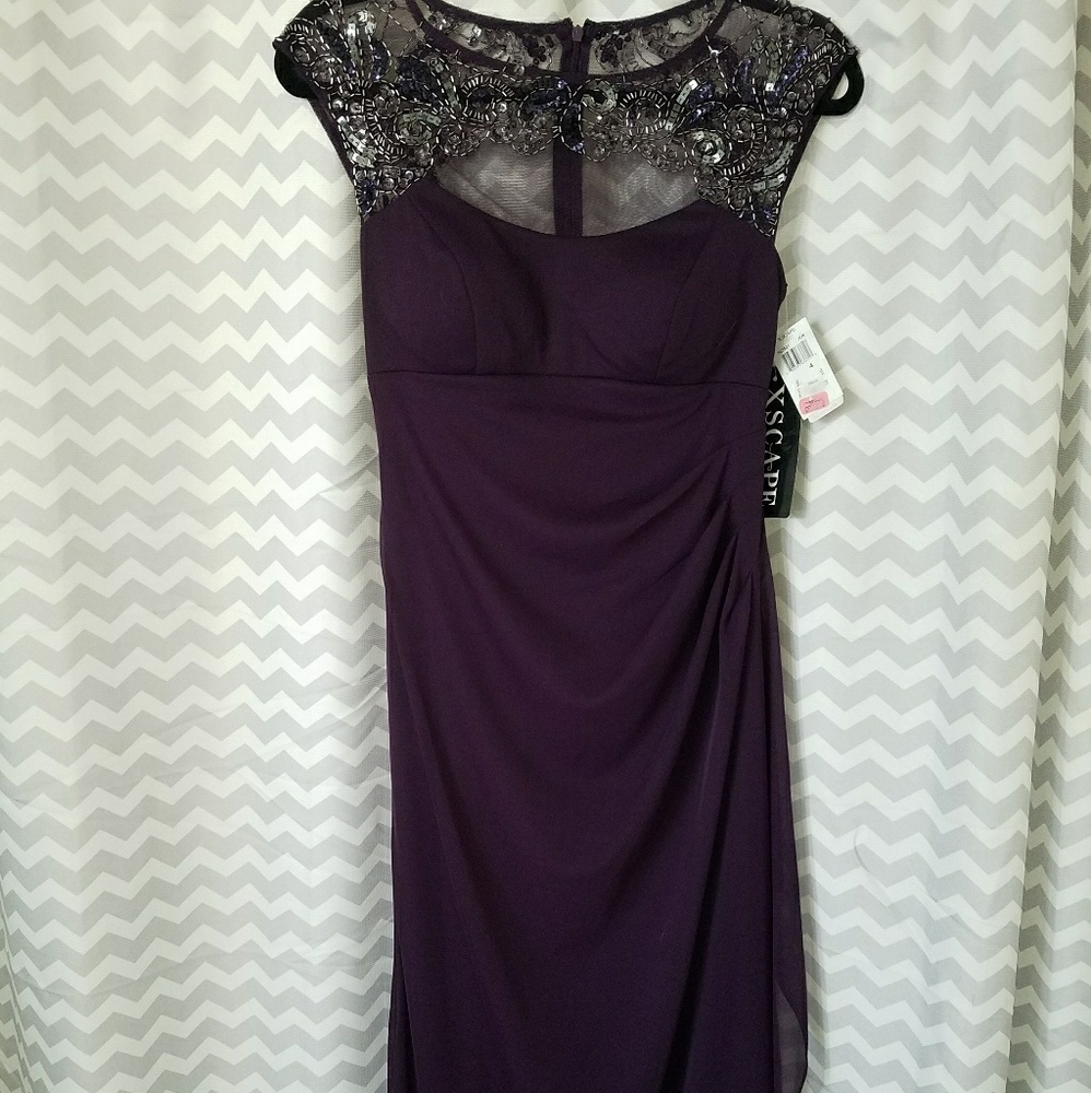*NWT* Xscape plum evening dress