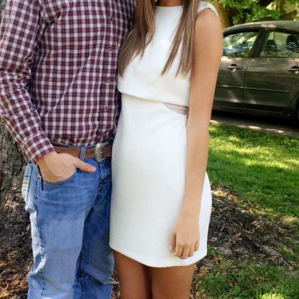 White formal dress