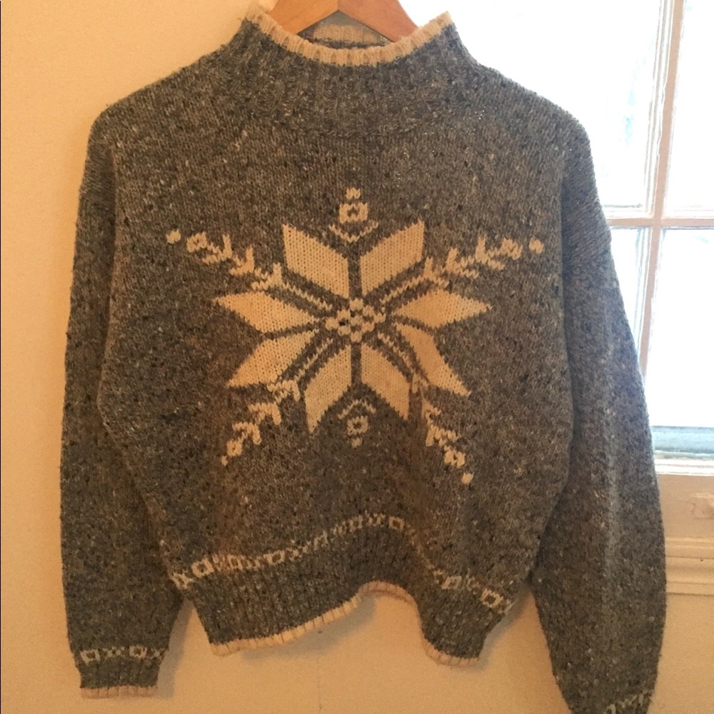 Winter knitted sweater