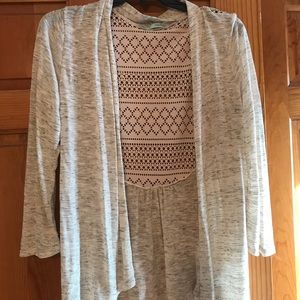 Tan cardigan from maurice’s