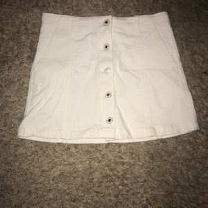 White corduroy forever 21 skirt
