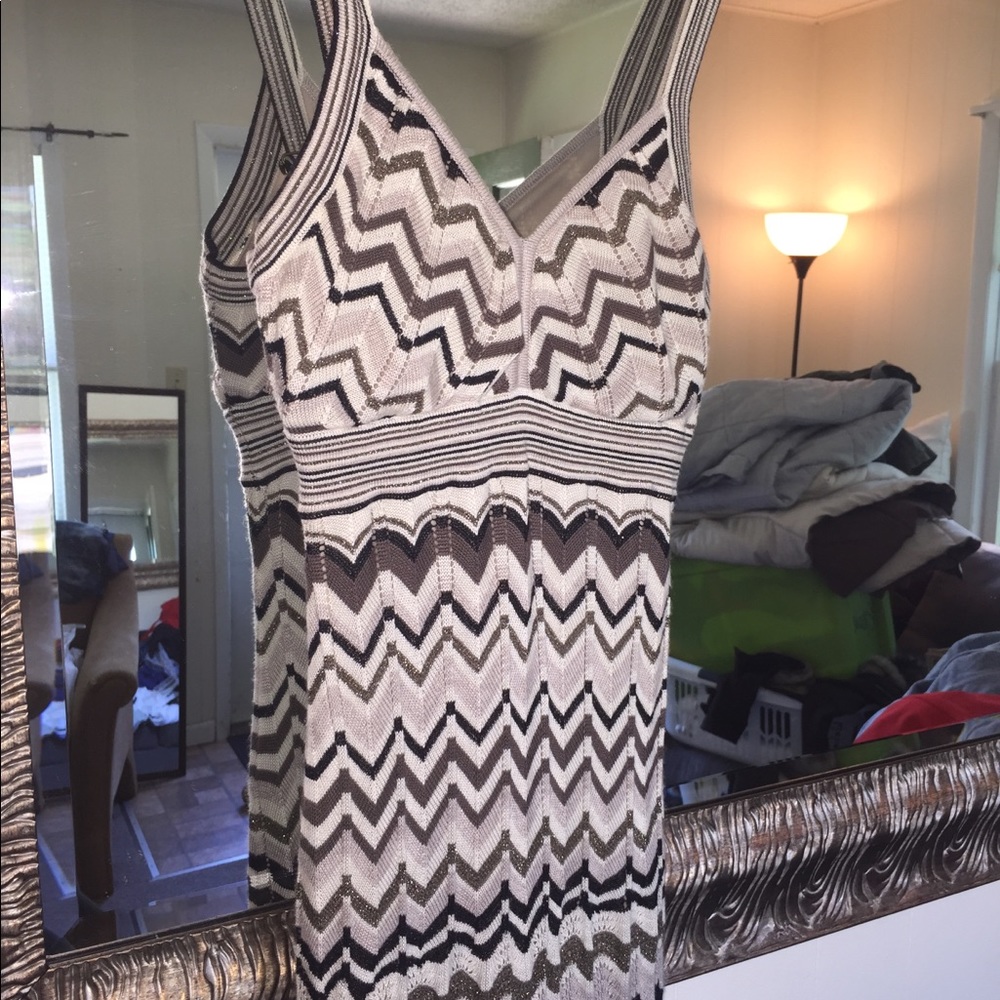 GUESS Chevron Print Dress small