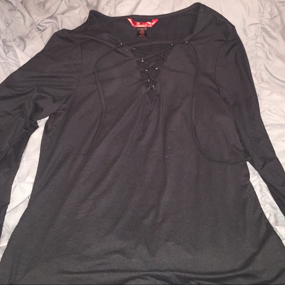 Hot kiss long sleeve shirt 1X