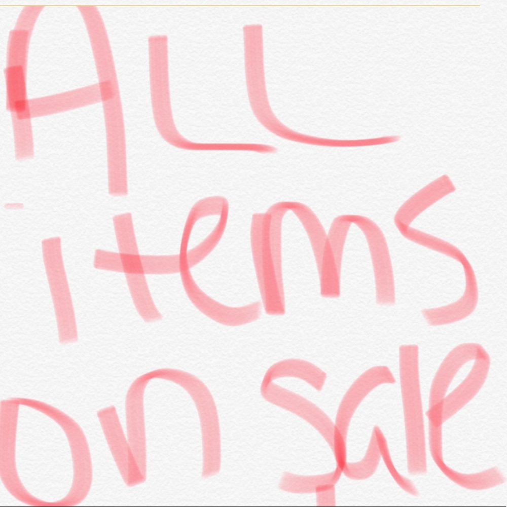All items on sale
