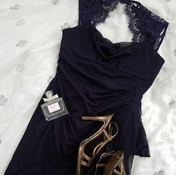 BUNDLE IT! Lace plum cocktail dress - Picture 1 of 6