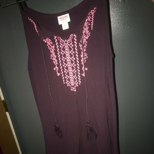 Casual maroon dress!