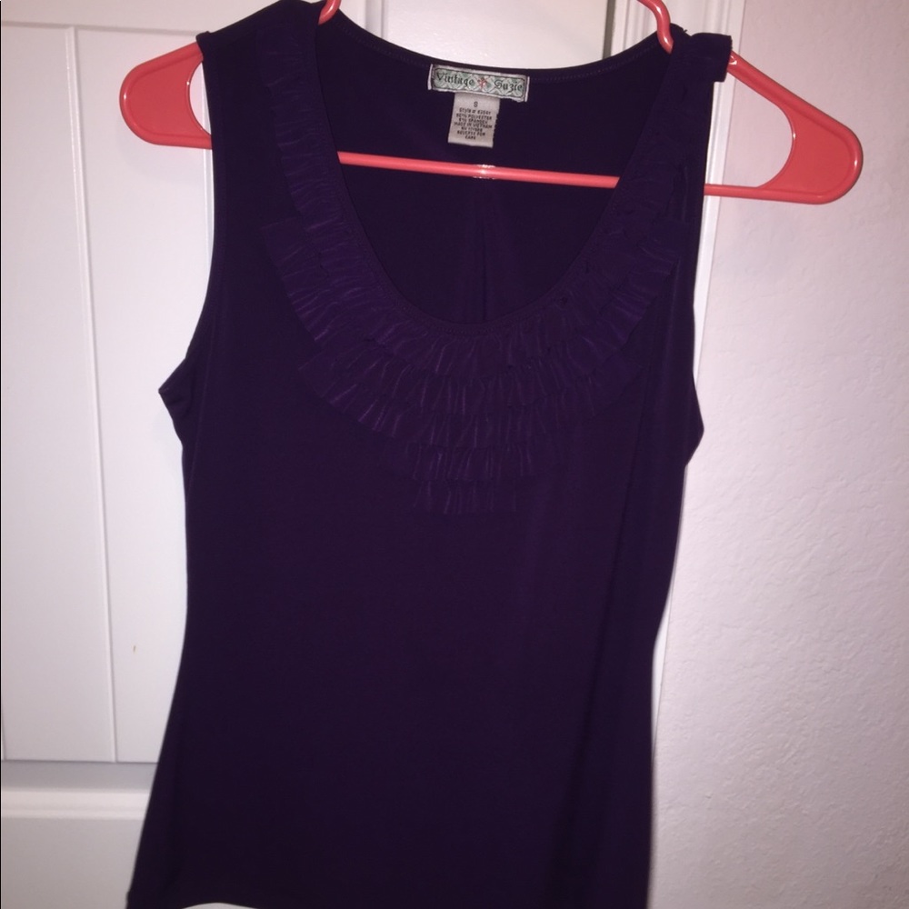 Cute Frilly Purple Top