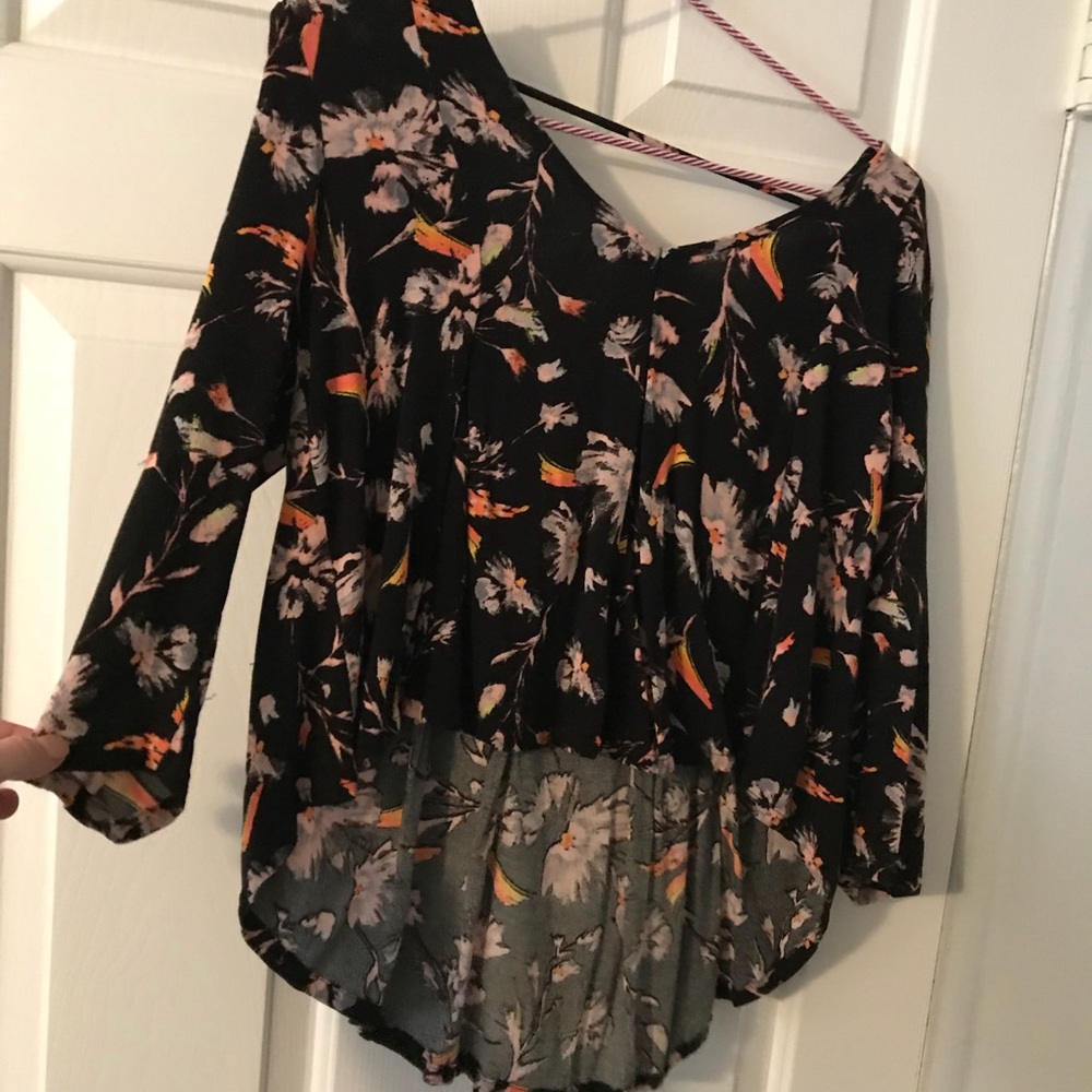 Floral mid long sleeve