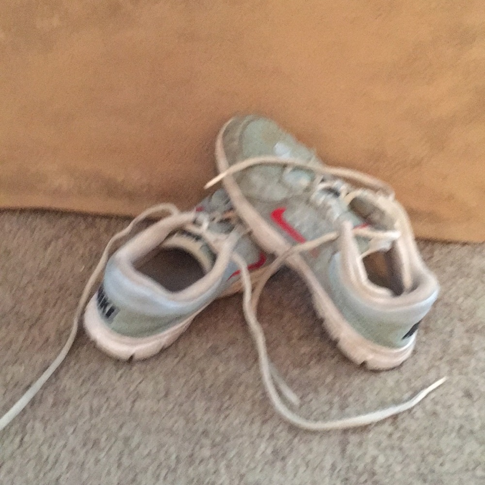 Blue Nike shoes