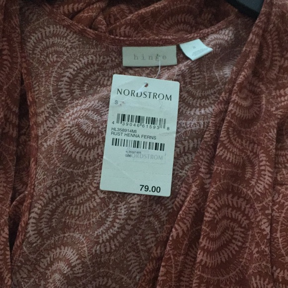 SOLD NWT Hinge Rust Henna Ferns Romper Small - Picture 6 of 7