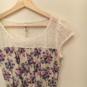 [sound & matter] floral peplum top