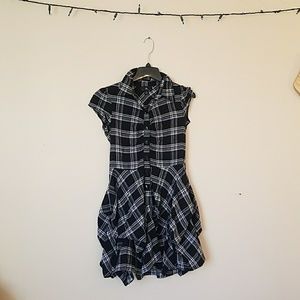 SALEIz Byer California Black & White Plaid Dress M
