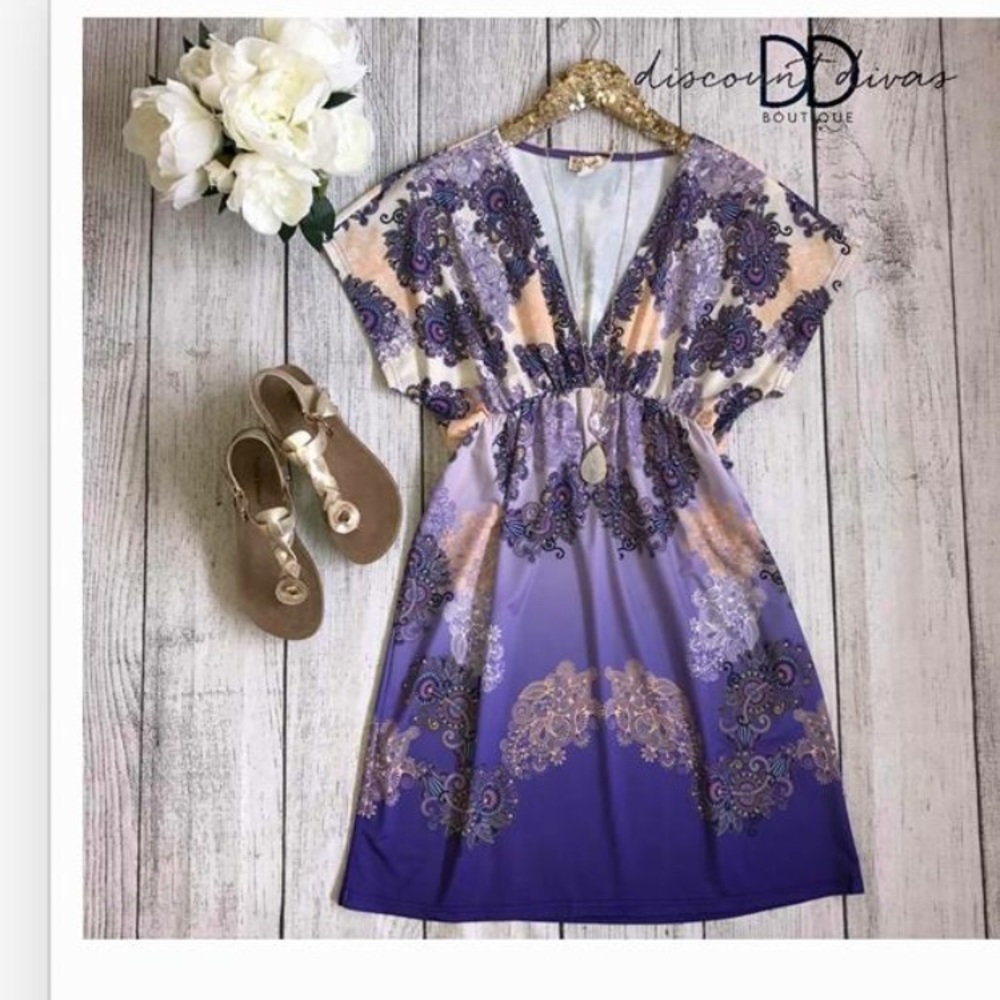 Aryeh purple boho dress!