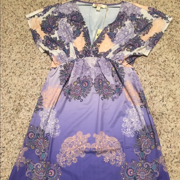 Aryeh purple boho dress! - Picture 2 of 2