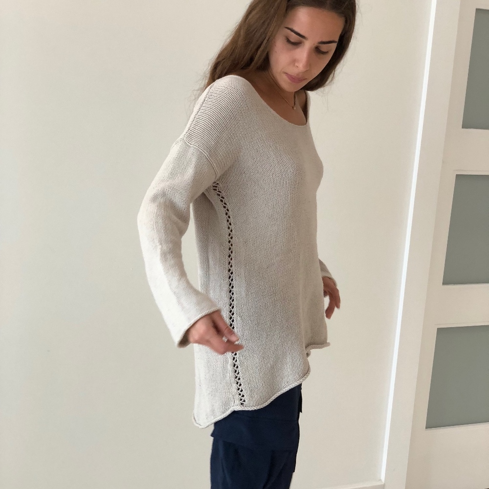 BCBGeneration oversized off white sweater